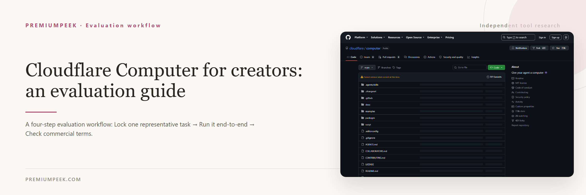Cloudflare Computer for creators: an evaluation guide — evaluation workflow steps