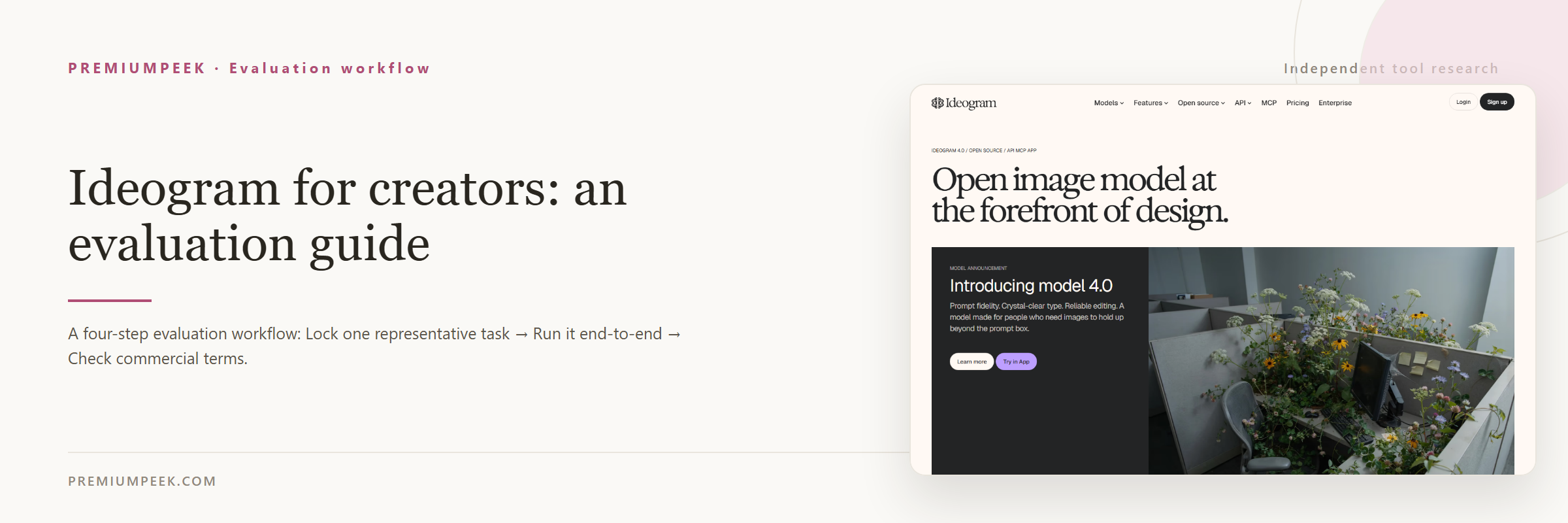 Ideogram for creators: an evaluation guide — evaluation workflow steps