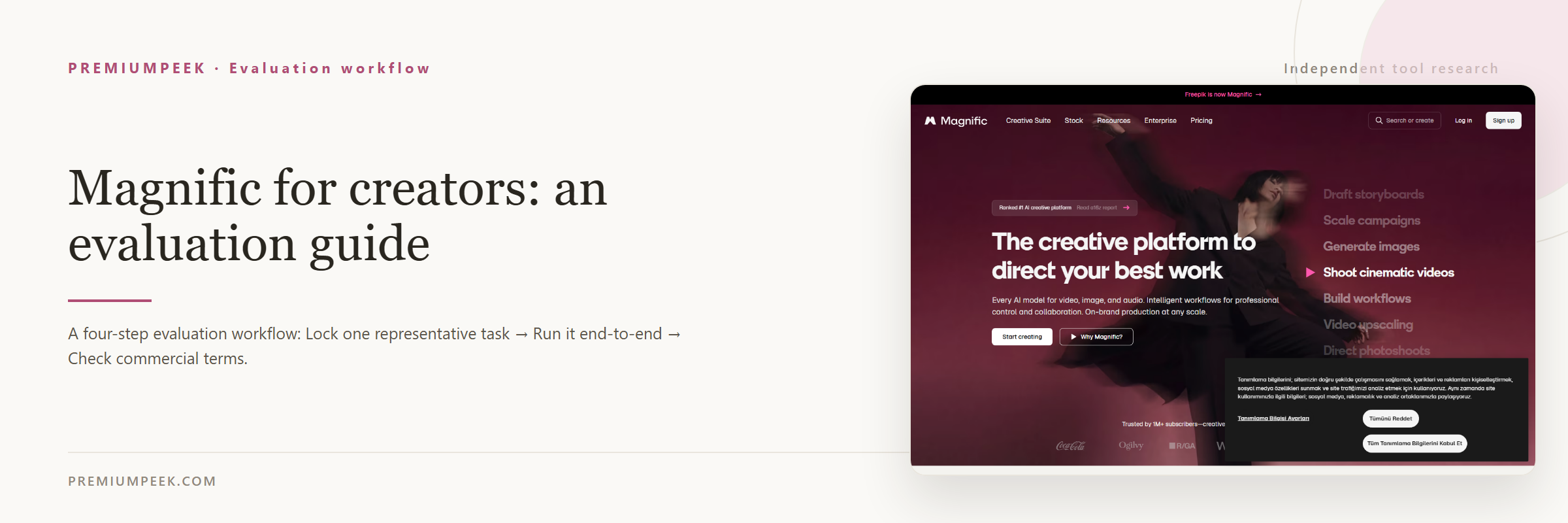 Magnific for creators: an evaluation guide — evaluation workflow steps