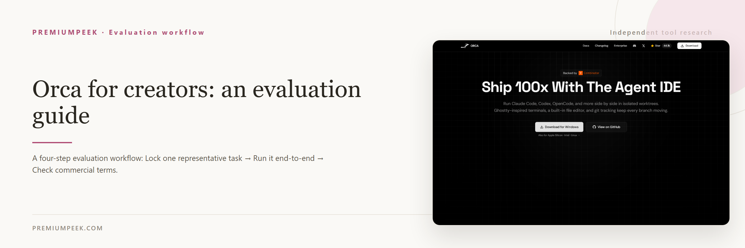 Orca for creators: an evaluation guide — evaluation workflow steps
